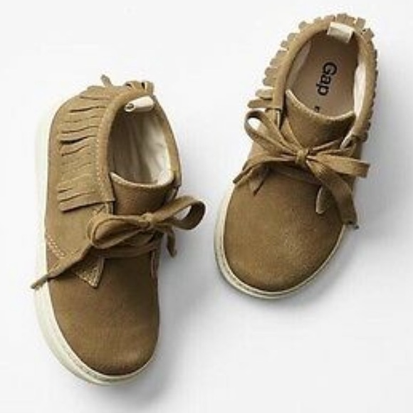 GAP Other - New GAP unisex suede fringe moccasin inspired shoe